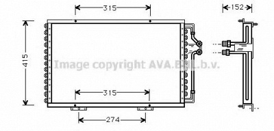 AVA QUALITY COOLING rt5214 -  Конденсатор, кондиционер